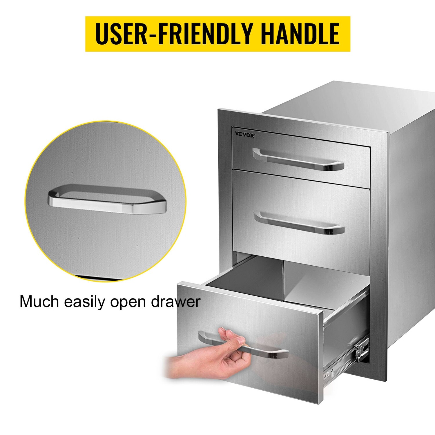 Outdoor Kitchen Triple Access Drawer