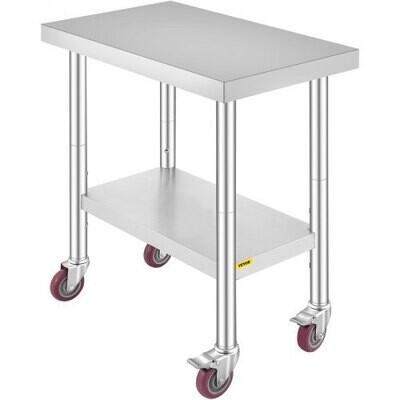 Stainless Steel Kitchen Work Table With Wheels
