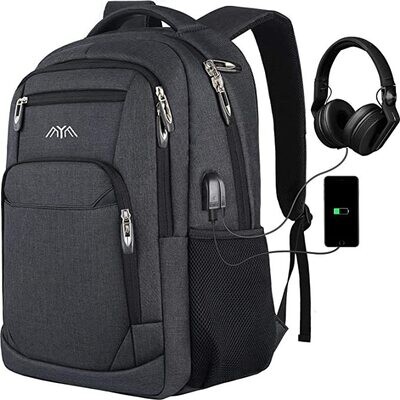 School Bags for Teenage Boys Laptop Backpack with USB Charging Port