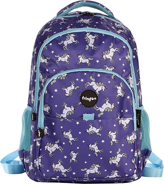 Girls Boys Multi-Compartment School Backpack, Durable and Spacious Kids Backpack for School and Travel