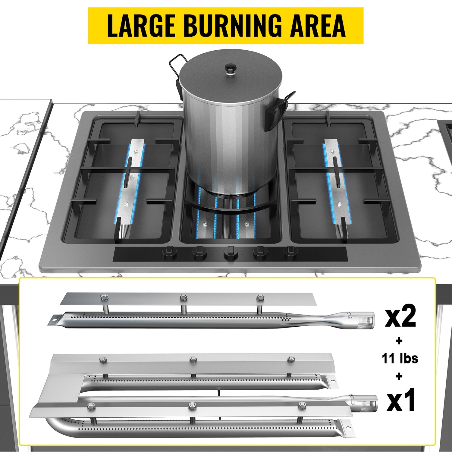 Stainless Steel Grill BBQ Burners Replacement