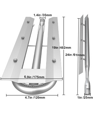 Stainless Steel Grill BBQ Burners Replacement