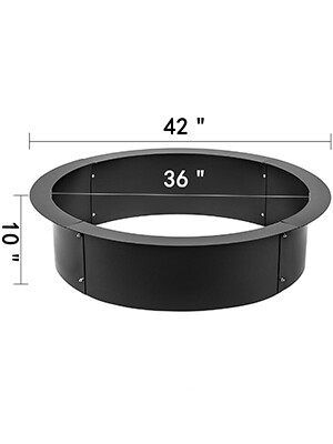 Fire Pit Ring Liner – Durable Campfire Ring for Outdoor Fire Pits, Heat-Resistant Steel Construction
