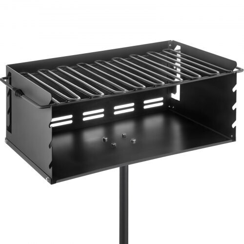 Outdoor Park-style Charcoal Grill For Camping And Cookouts