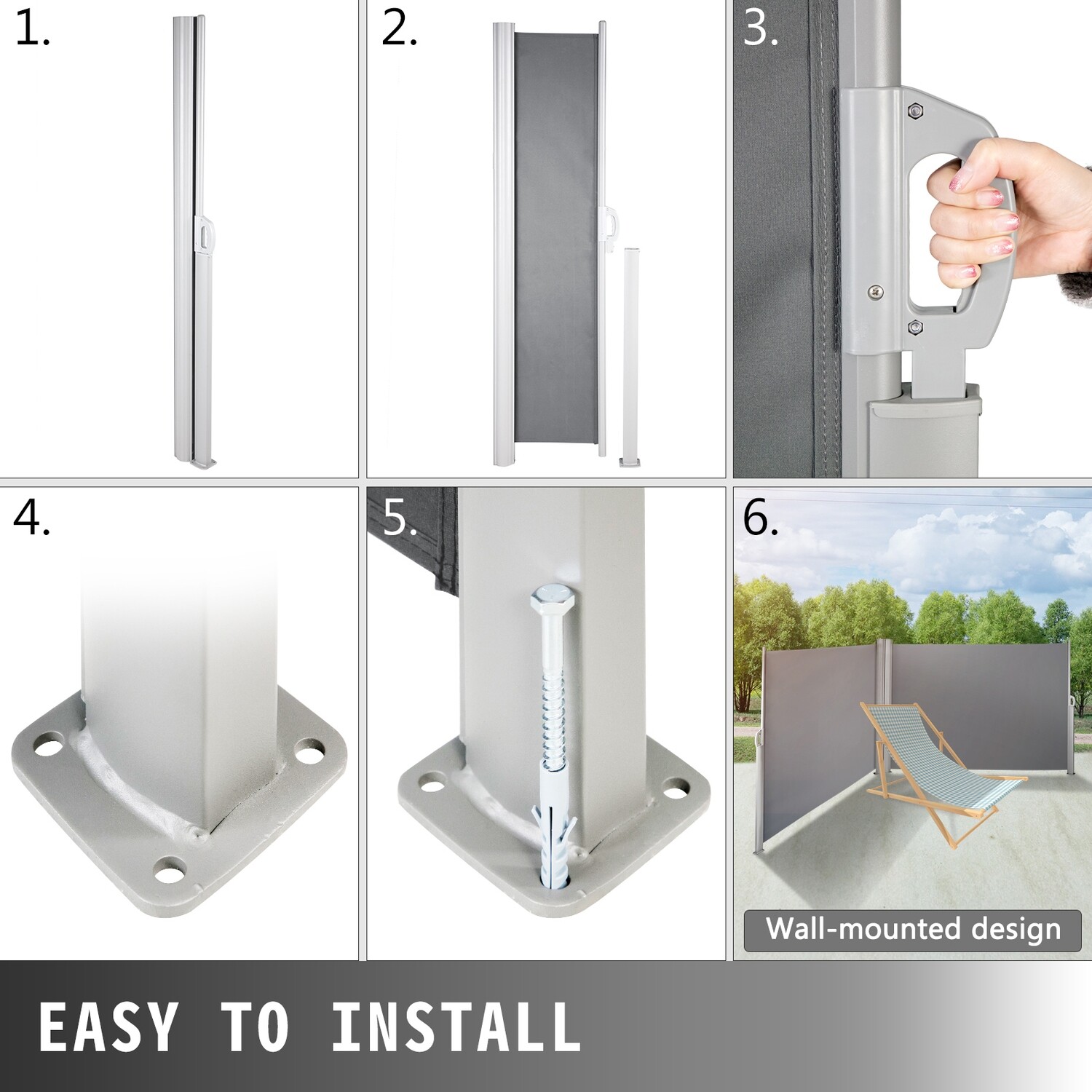 Retractable Patio Privacy Screen