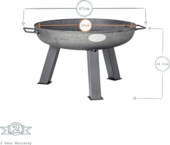 Raw Iron Garden Fire Pit Burner