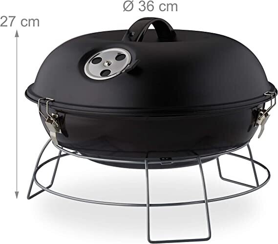 Portable Kettle Barbecue with Lid