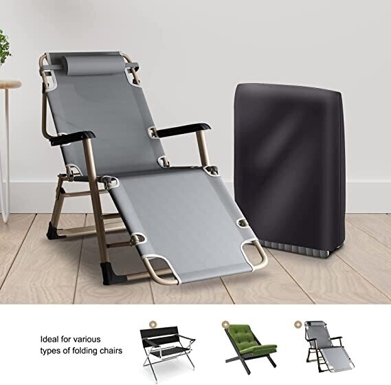 Folding Deck Chair Cover for Zero Gravity Chair Protection and Weatherproof Shield