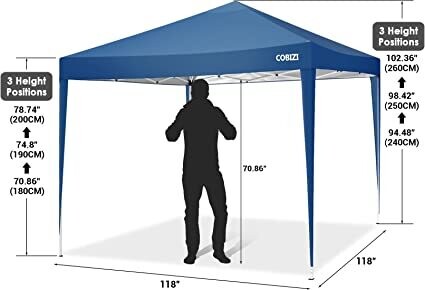 Folding Waterproof Garden Gazebo Tent with UV Protection and Instant Setup for Outdoor Events