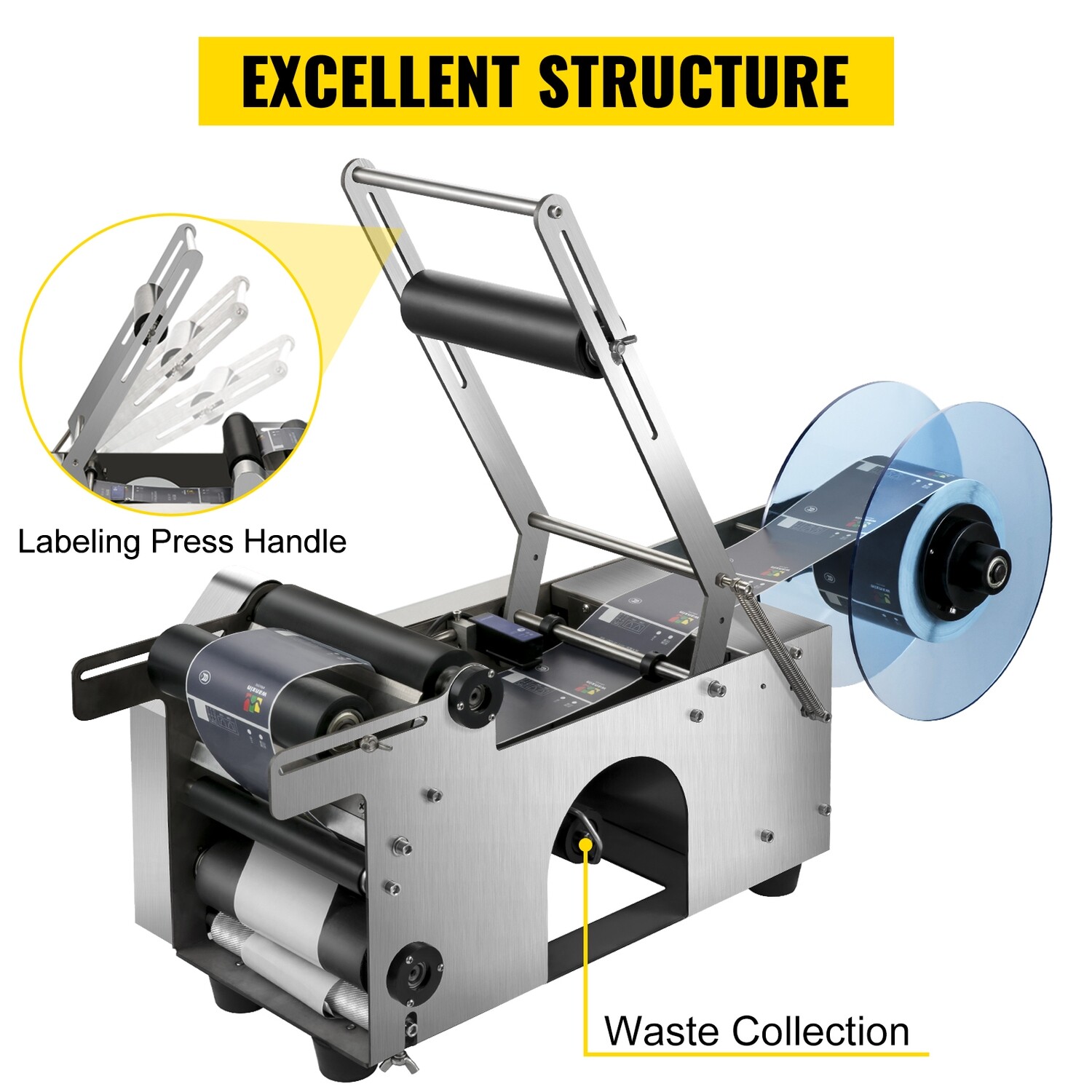Semi Automatic Round Bottle Labeling Machine