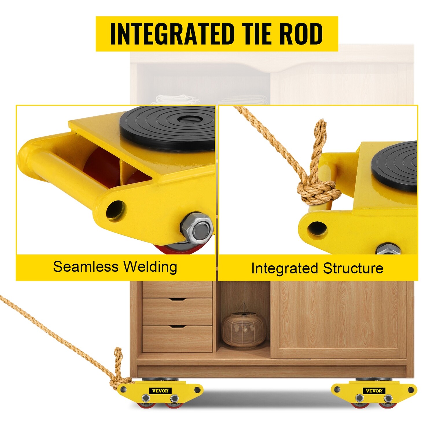 Industrial Machinery Mover with 360° Rotation Cap for Easy Transport and Precision Movement of Heavy Equipment