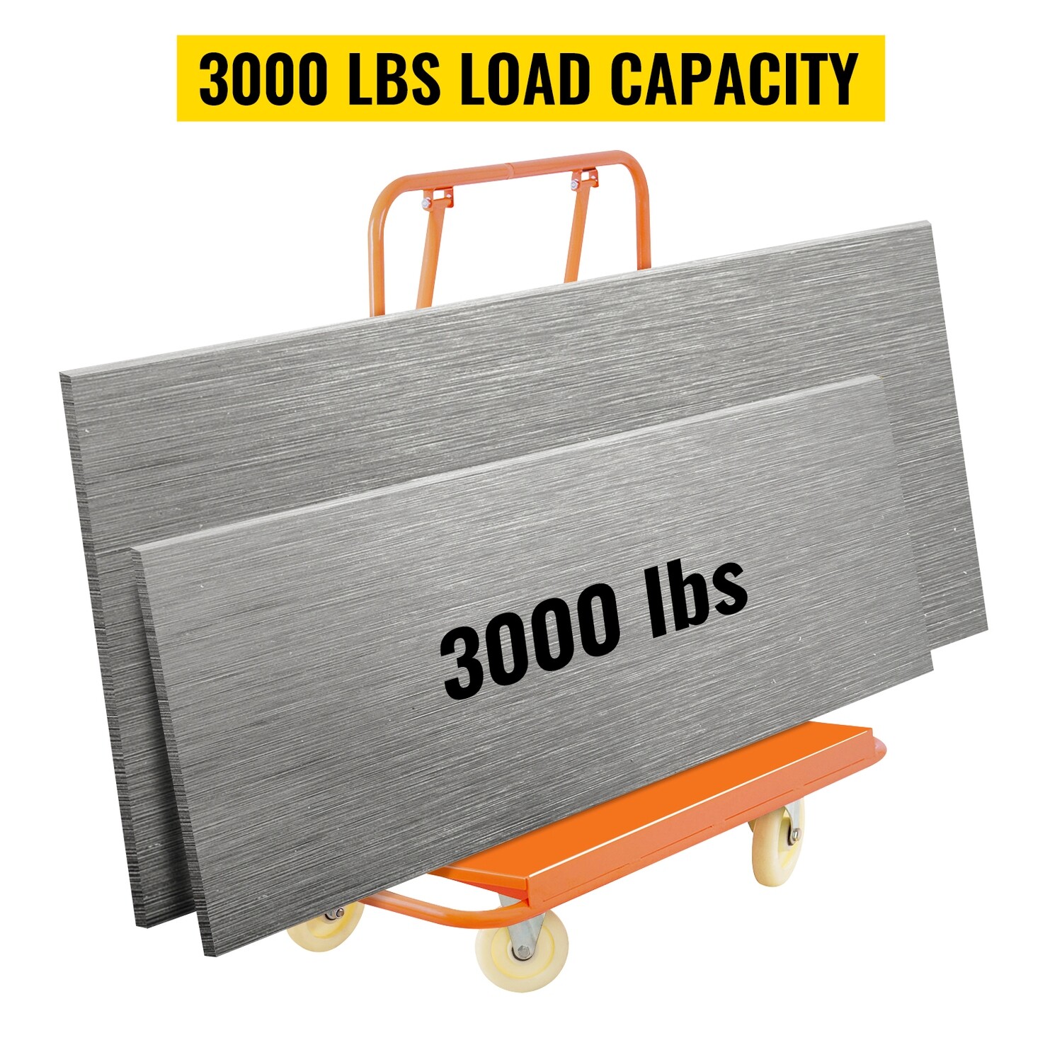 Drywall Cart – Wheeled Trolley for Plasterboard and Sheet Transport, Heavy-Duty Construction