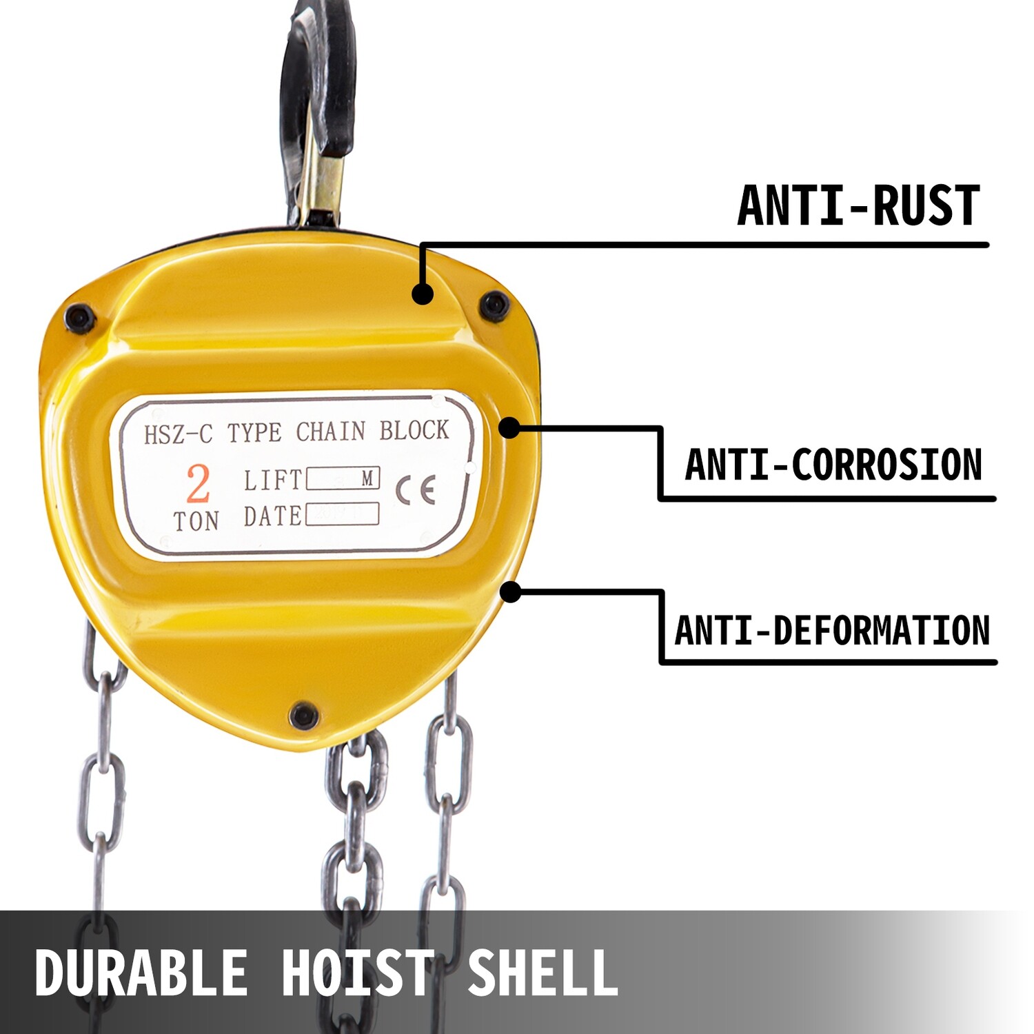Manual Hoist Chain Block Yellow