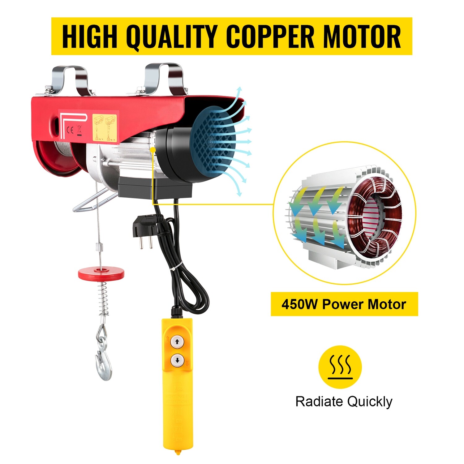 Electric Hoist Scaffold Winch – Heavy-Duty Lifting Crane for Construction, Industrial, and Commercial Applications