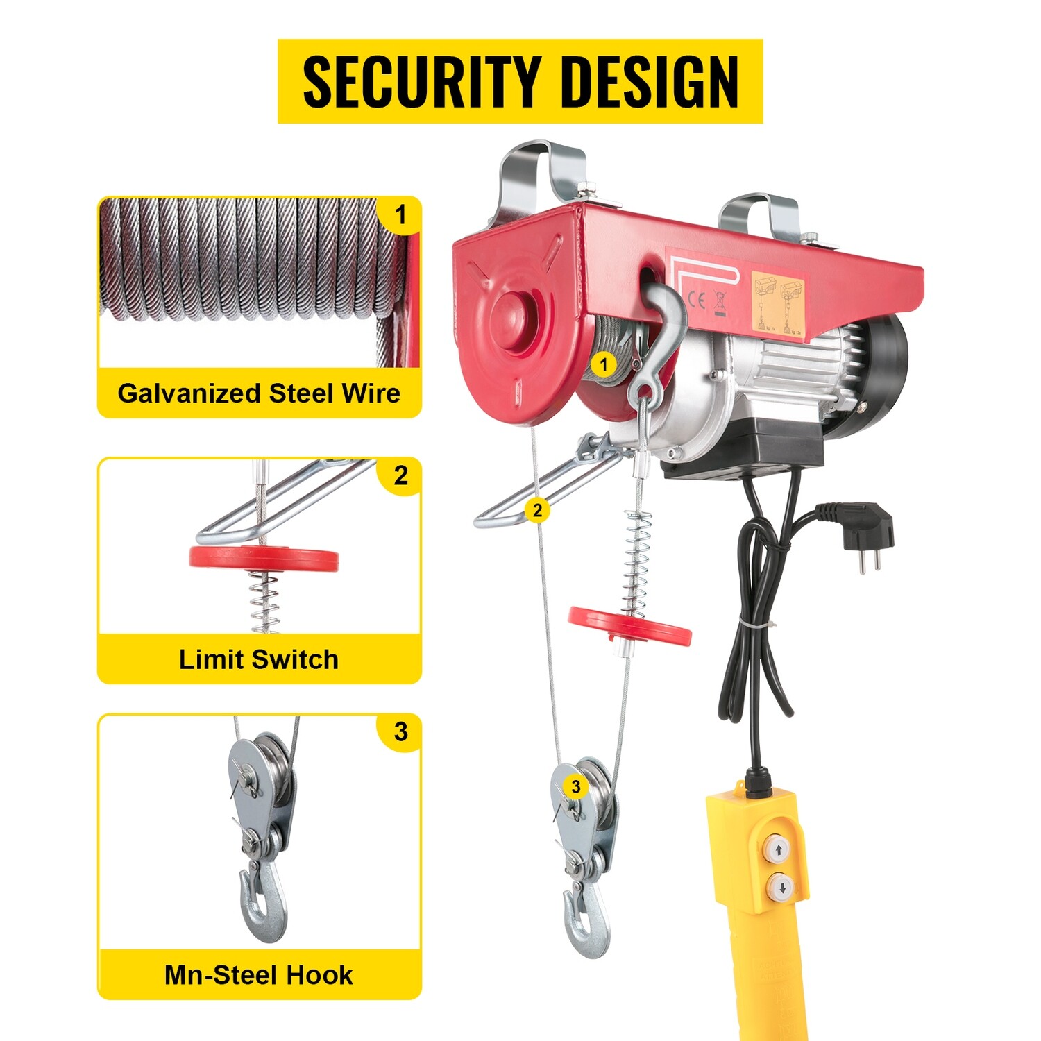 Electric Hoist Scaffold Winch – Heavy-Duty Lifting Crane for Construction, Industrial, and Commercial Applications