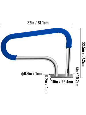 Swimming Pool Handrail Ladder Stainless Steel
