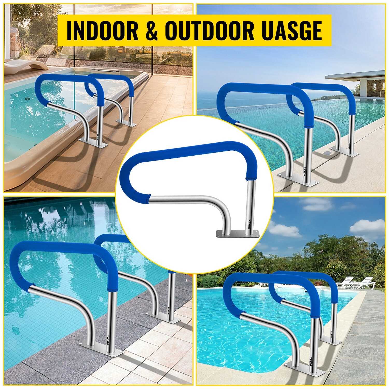 Swimming Pool Handrail Ladder Stainless Steel
