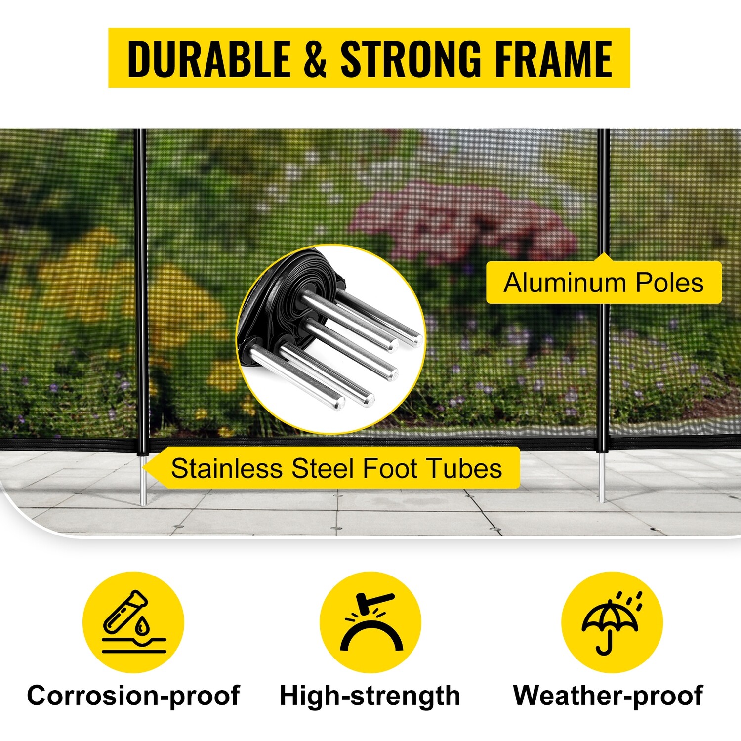 Removable Swimming Pool Security Fence