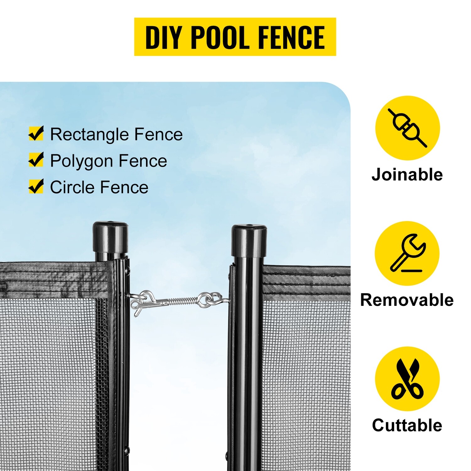 Removable Swimming Pool Security Fence
