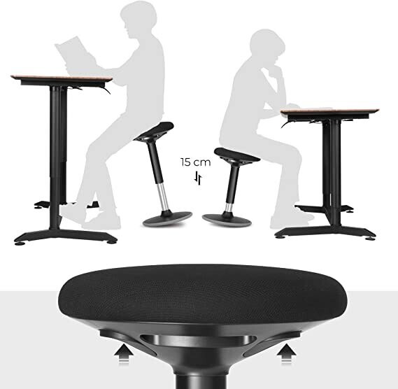 Ergonomic Office Work Stool – Adjustable Height and Comfortable Design for Home and Workplace Productivity