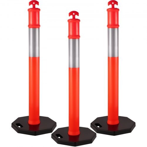 Traffic Delineator Posts Set of 3