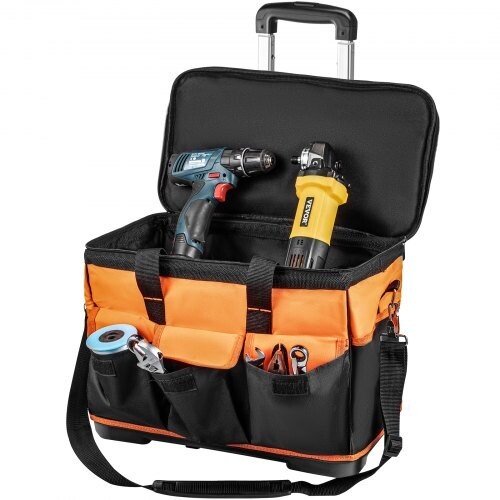 Tool Bag with Wheels Rolling Tote