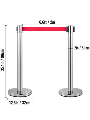 Crowd Control Stanchion Set 6 Pieces