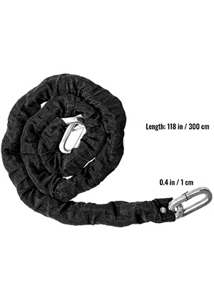 Heavy Duty Chain Lock Security Chain for High-Security Protection, Durable Metal Links for Gates, Doors, and Equipment
