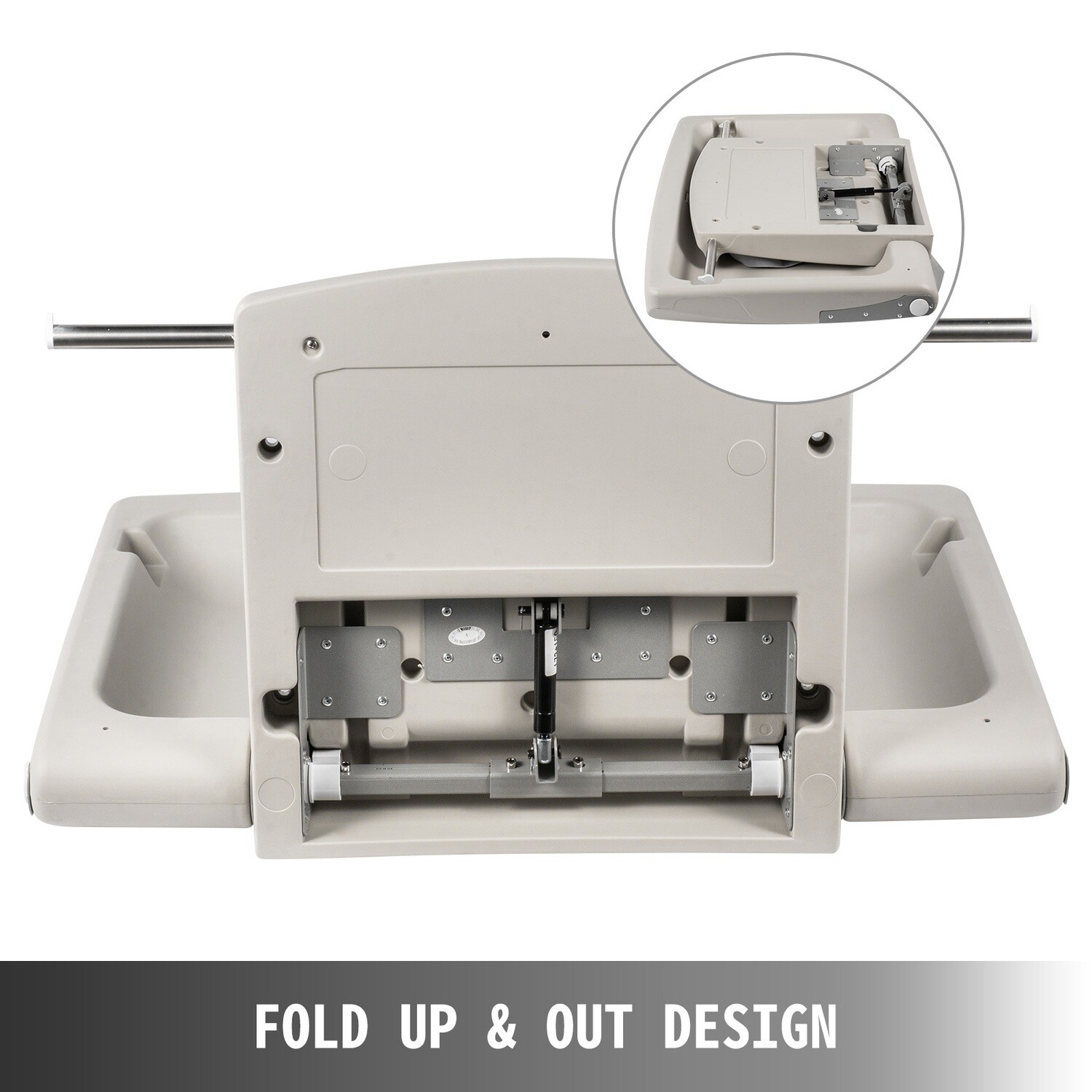 Wall Mounted horizontal table baby diaper changing station Vertical folding baby changing table
