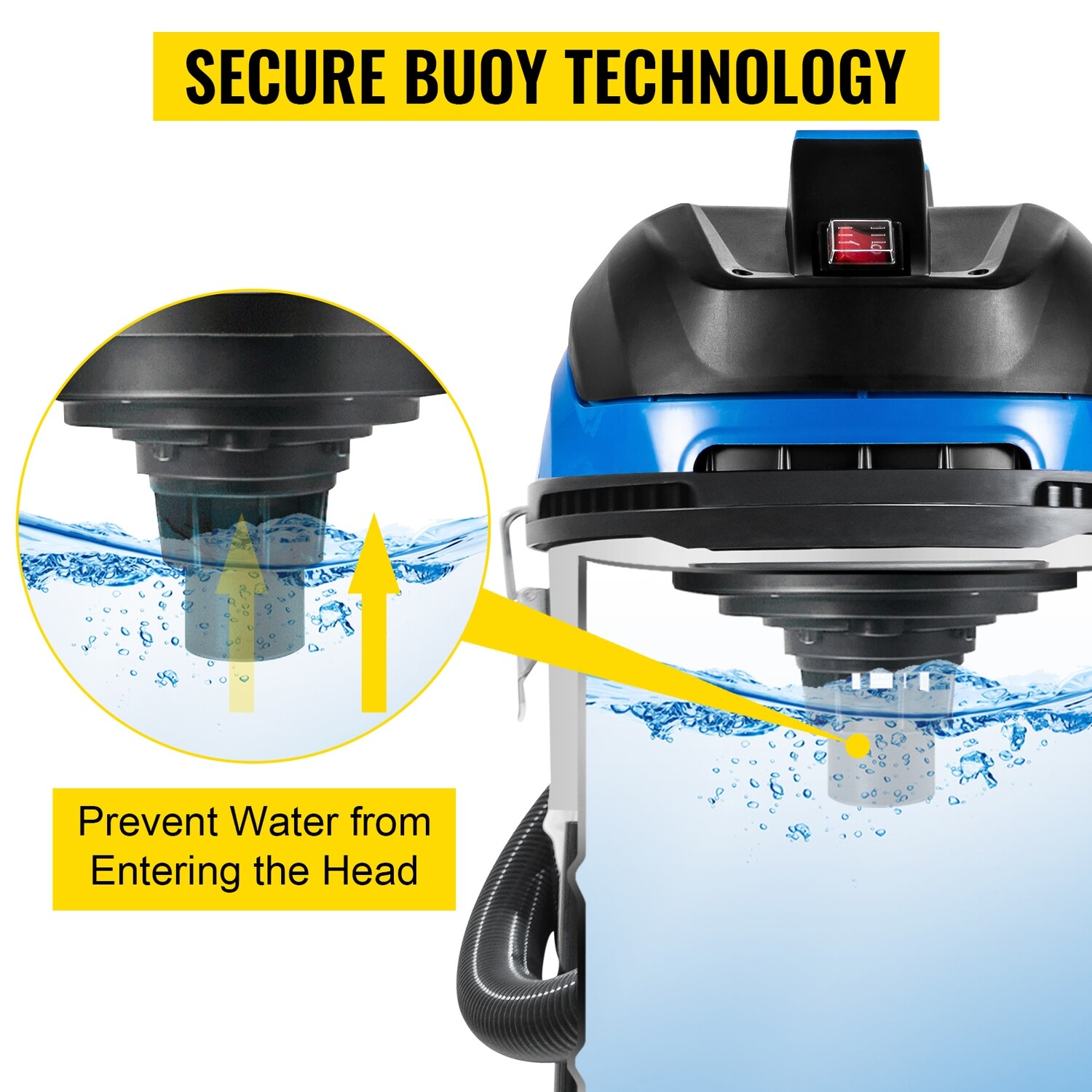 Wet Dry Dust Extractor Vacuum Industrial 40L