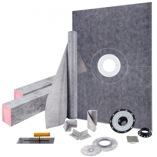 Waterproofing Shower Kit with Central Drain