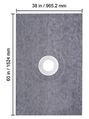 Waterproofing Shower Kit with Central Drain