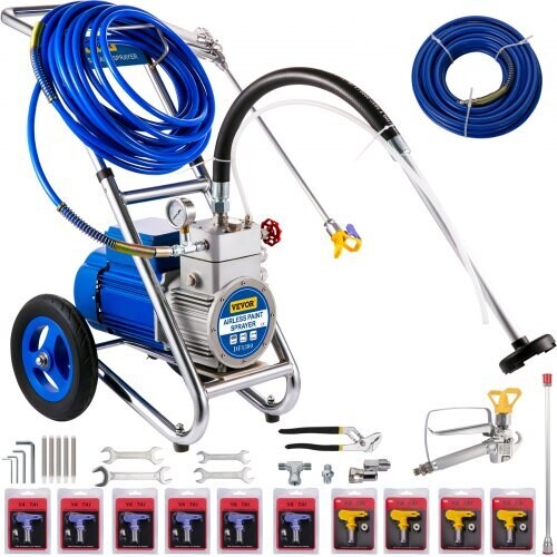 Commercial Airless Paint Sprayer 1500W, High-Efficiency Electric Sprayer for Professional Use, Durable, Quick Coverage for Large Projects