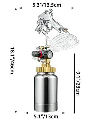 High Paint Pressure Spray Tank Pot 2L for Efficient and Smooth Painting, Ideal for Home, Automotive, and Industrial Use