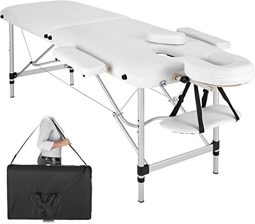 Mobile Aluminium Massage Table 2 Zones Height-Adjustable