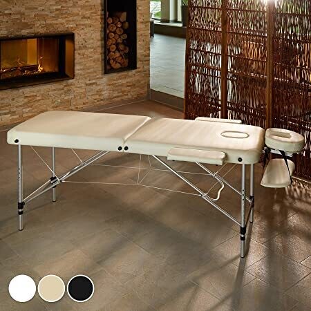Mobile Aluminium Massage Table 2 Zones Height-Adjustable