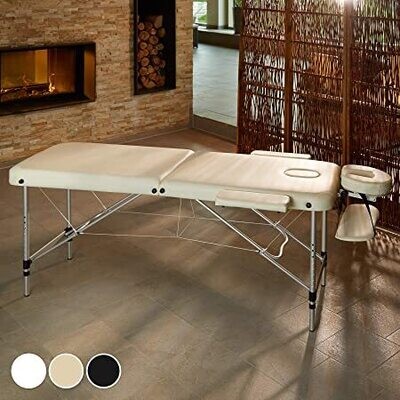 Mobile Aluminium Massage Table 2 Zones Height-Adjustable