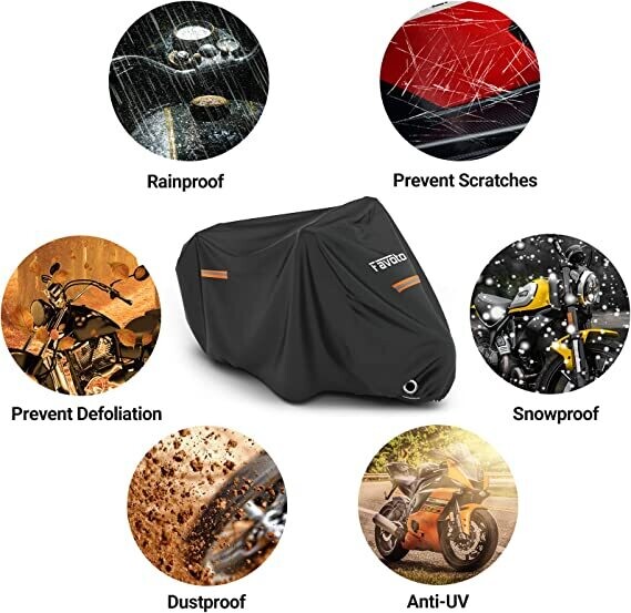 Outdoor Motorcycle Cover 210D Waterproof Outdoor Motorbike Cover