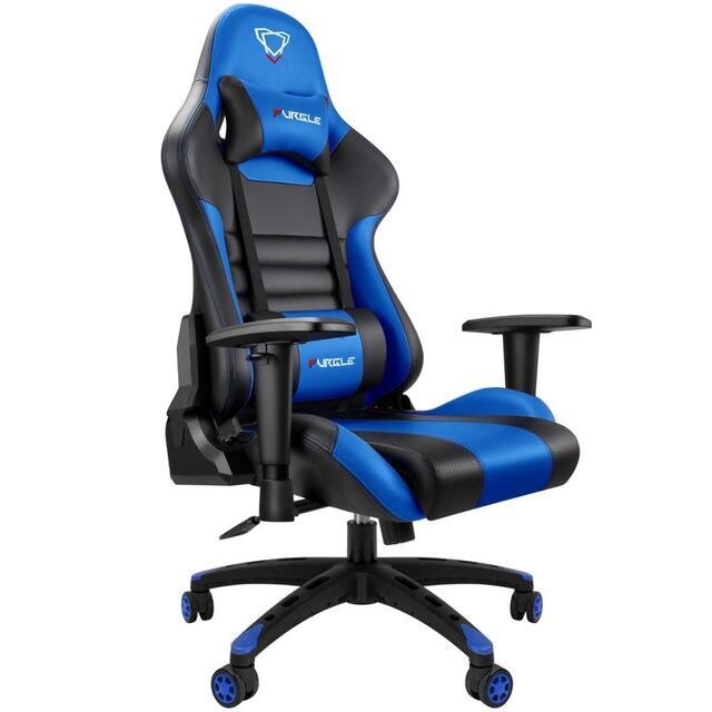 Computer Gaming Chair Armchair Rocking Reclining Chair with PU Leather