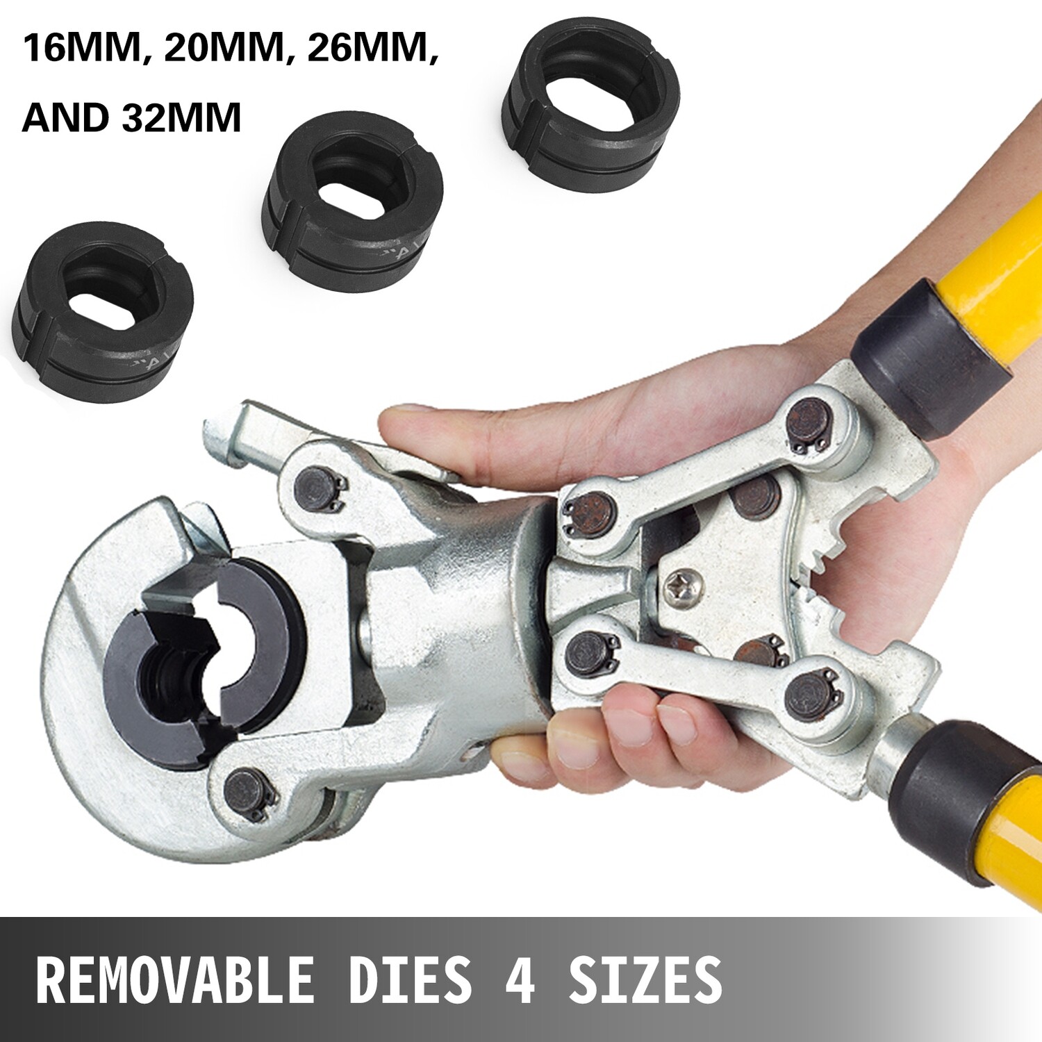 Pipe Crimping Tool Ø16-32 MM Yellow