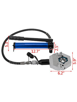 Handheld Hydraulic Hose Crimper for High-Pressure Hose Repair and Assembly