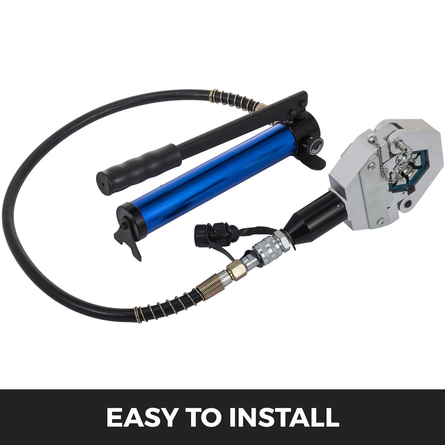 Handheld Hydraulic Hose Crimper for High-Pressure Hose Repair and Assembly