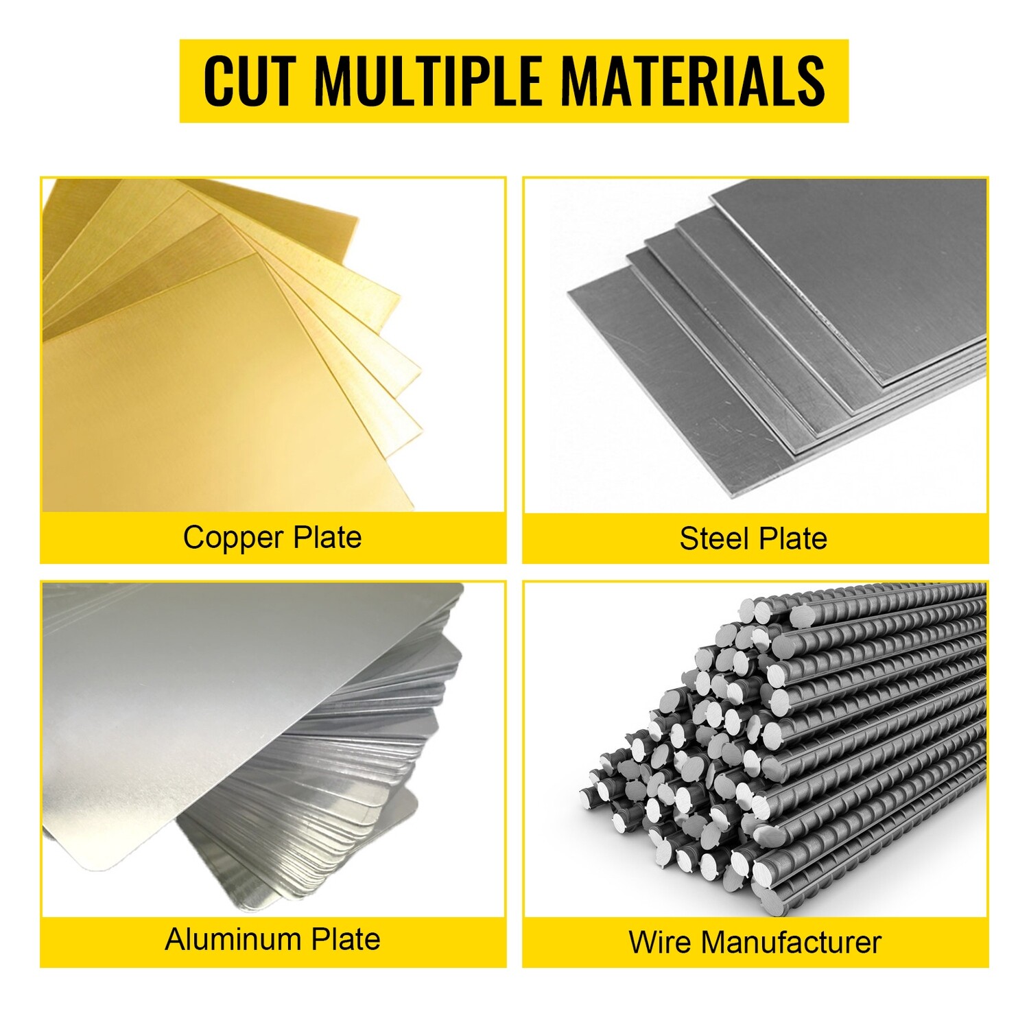 Hand Shear for Cutting Sheet Metal and Bars, Heavy-Duty Manual Cutter for Industrial and Workshop Use
