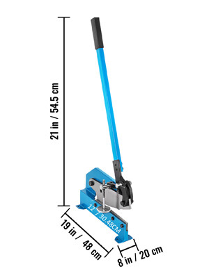 Hand Shear for Cutting Sheet Metal and Bars, Heavy-Duty Manual Cutter for Industrial and Workshop Use
