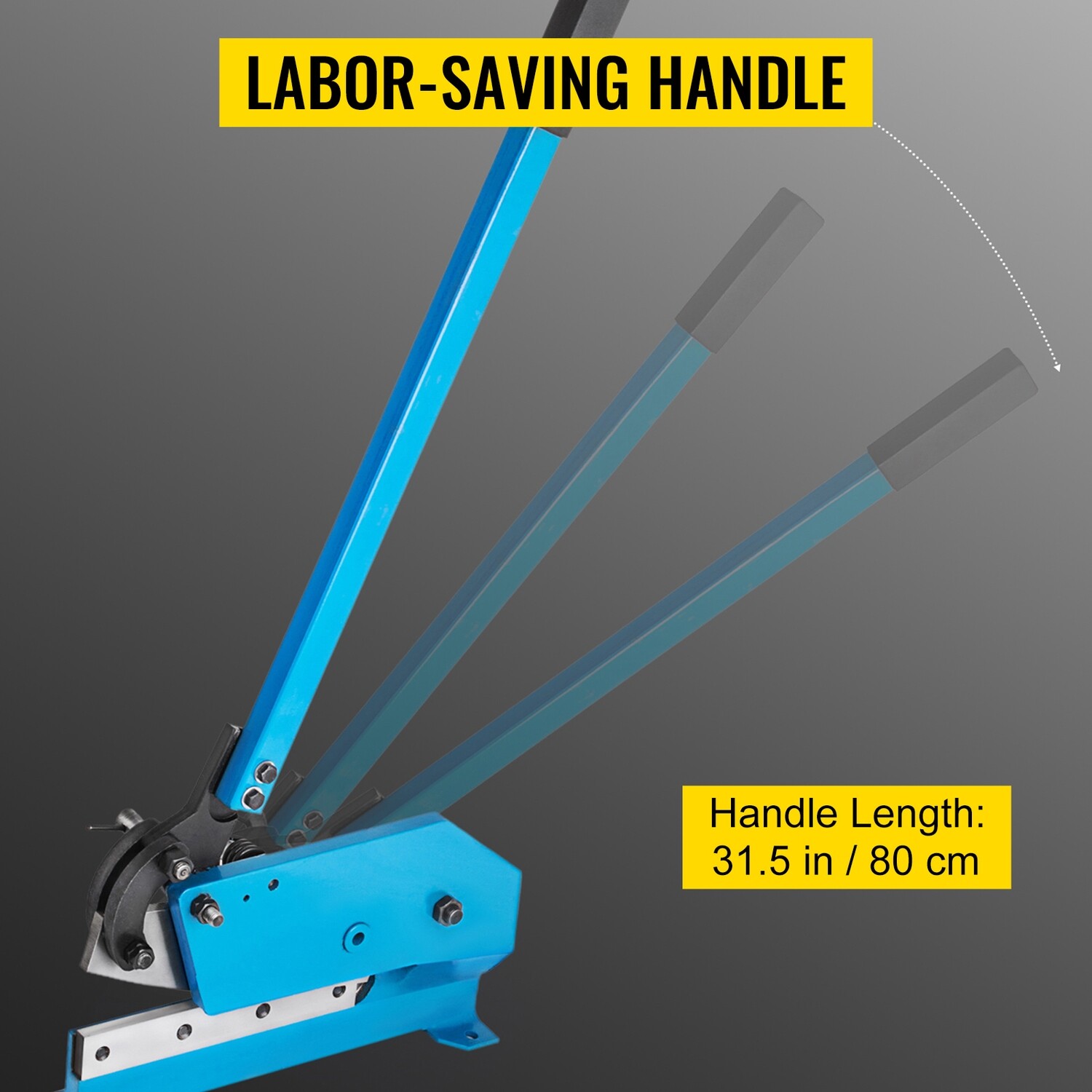 Hand Shear for Cutting Sheet Metal and Bars, Heavy-Duty Manual Cutter for Industrial and Workshop Use