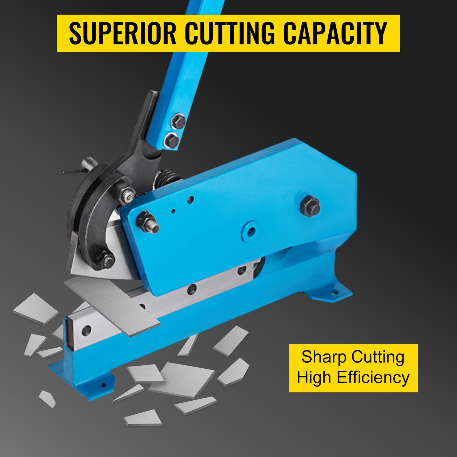 Hand Shear for Cutting Sheet Metal and Bars, Heavy-Duty Manual Cutter for Industrial and Workshop Use