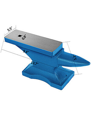 Iron Anvil Blacksmith Single Beak Cast 11kg for Precision Forging and Metalworking