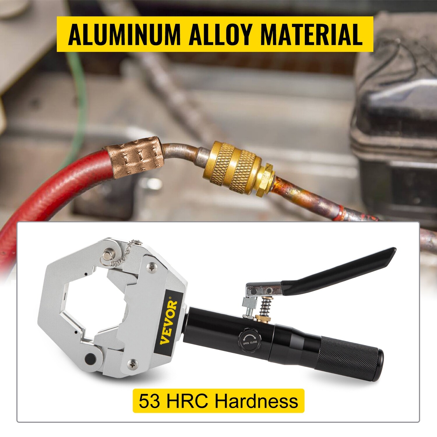 Hydraulic Hose Crimper Crimping Tool Kit for Repair and Maintenance of Hydraulic Lines