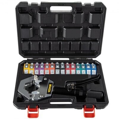 Hydraulic Hose Crimper Crimping Tool Kit for Repair and Maintenance of Hydraulic Lines