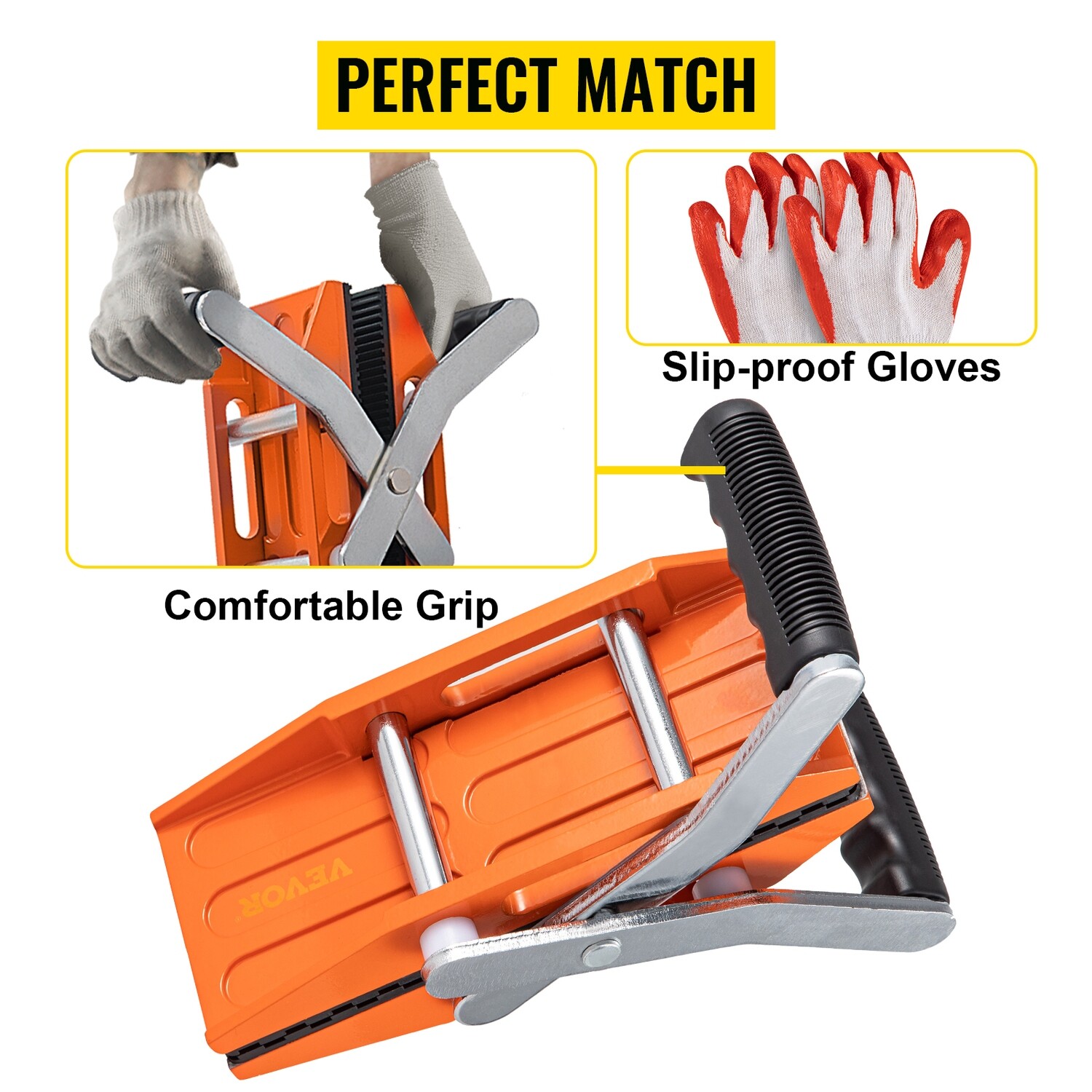 Double Hand Granite Carrying Clamps – Heavy-Duty Stone Lifting Tools for Secure Transport of Granite, Marble, and Slabs